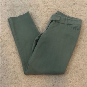 Mossimo green skinny work pants